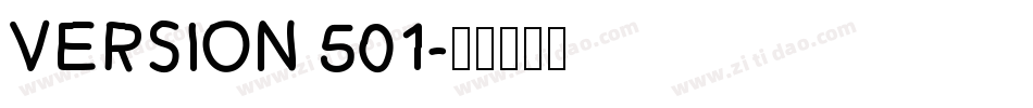 Version 501字体转换